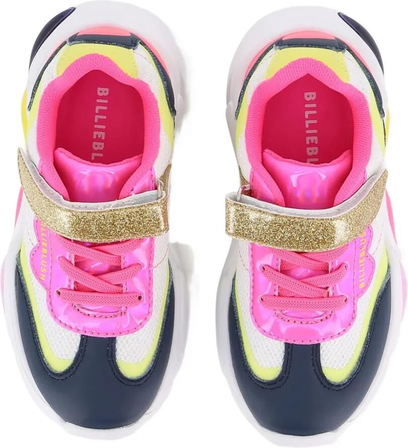 Billieblush glitter touch-strap sneakers Wit - Foto 2