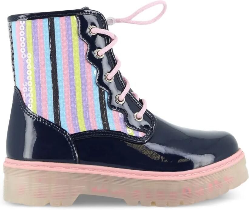 Billieblush sequin-embellished striped boots Blauw - Foto 3