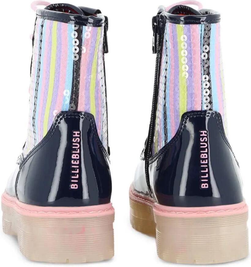 Billieblush sequin-embellished striped boots Blauw - Foto 2