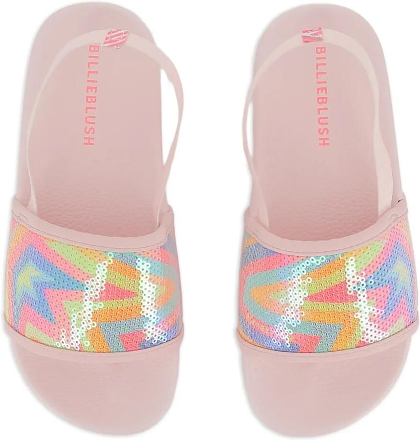 Billieblush Slippers met pailletten Roze - Foto 2