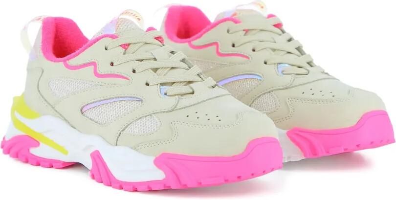 Billieblush Sneakers met vlakken Beige