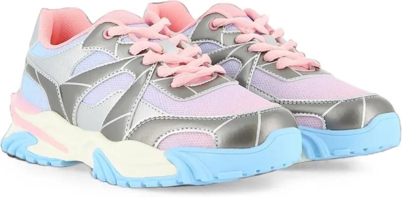 Billieblush Sneakers met vlakken en metallic afwerking Zilver