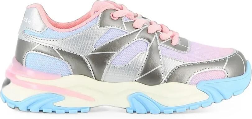 Billieblush Sneakers met vlakken en metallic afwerking Zilver - Foto 4