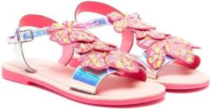 Billieblush sequin-embellished sandals Roze