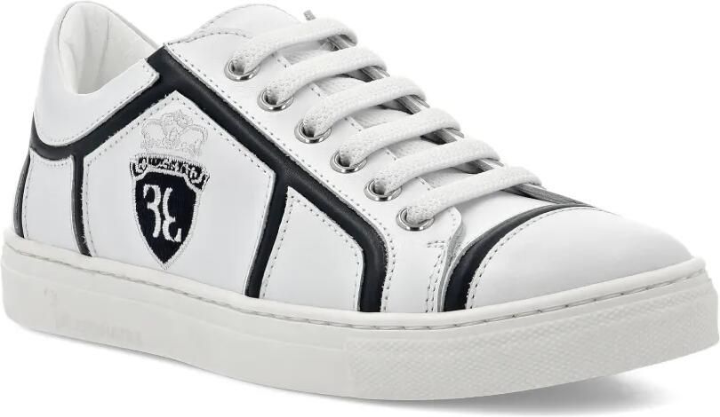 Billionaire Kids Sneakers met contrasterende afwerking Wit