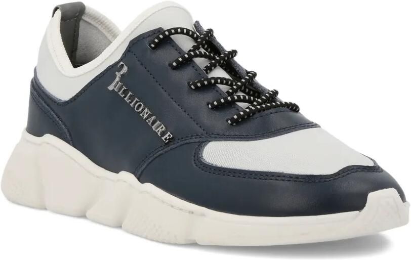 Billionaire Kids Sneakers met logo Blauw