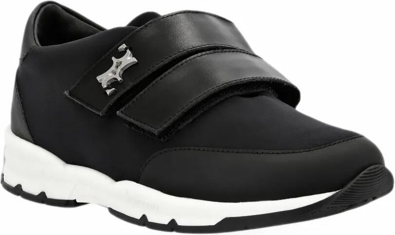 Billionaire Runner Crest touch-strap sneakers Zwart