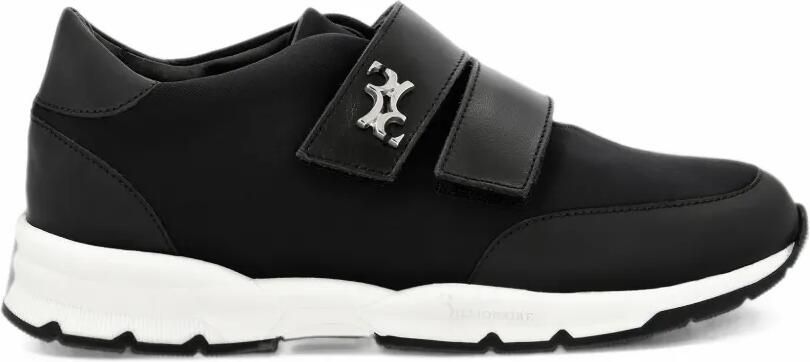 Billionaire Runner Crest touch-strap sneakers Zwart - Foto 4