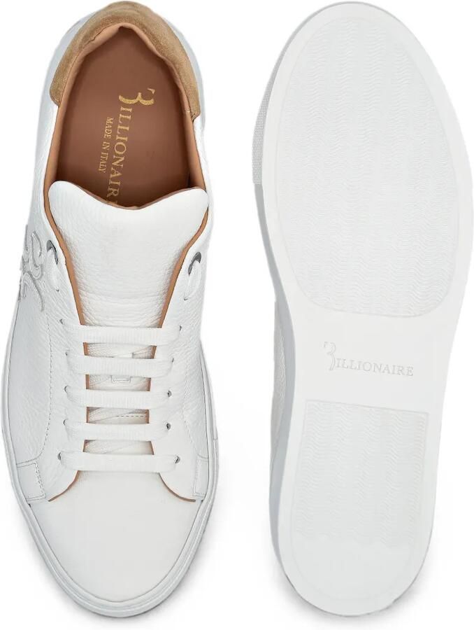 Billionaire Sneakers met suède afwerking en logopatch Wit - Foto 3