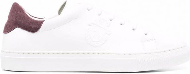 Billionaire Crest low-top sneakers Wit