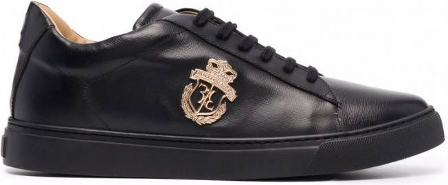 Billionaire Crest low-top sneakers Zwart