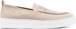 Billionaire Loafers met logo-reliëf Beige