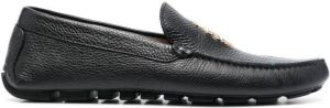 Billionaire Loafers van bewerkt leer Zwart