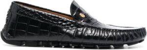 Billionaire Mocassin met krokodillenleer-effect Zwart