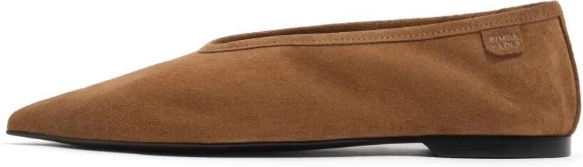 BIMBA Y LOLA Ballerina's met puntige neus en suède afwerking Bruin