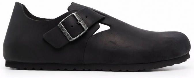 Birkenstock Suède gespschoenen Zwart