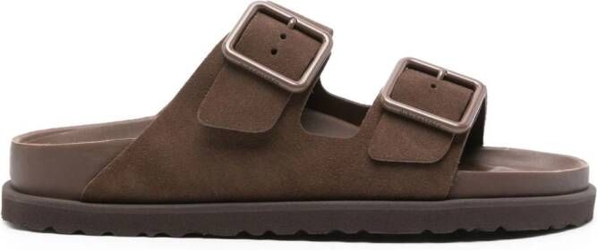 Birkenstock 1774 Arizona suède slippers Bruin