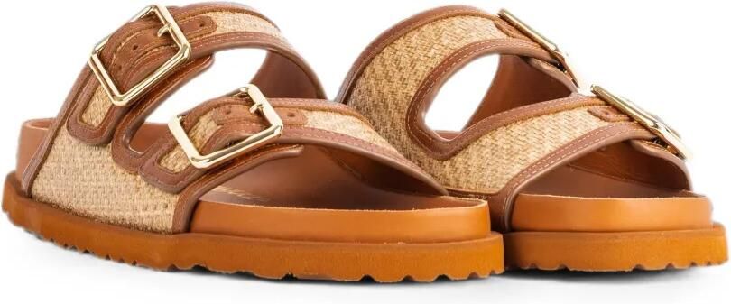 BIRKENSTOCK 1774 Arizona Framed raffia sandalen Bruin - Foto 4