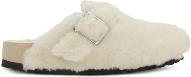 BIRKENSTOCK 1774 Boston lammy muiltjes Beige