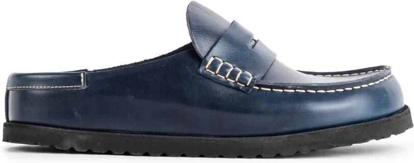 BIRKENSTOCK 1774 Naples leren muiltjes Blauw