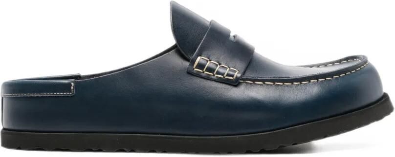 BIRKENSTOCK 1774 Naples leren muiltjes Blauw