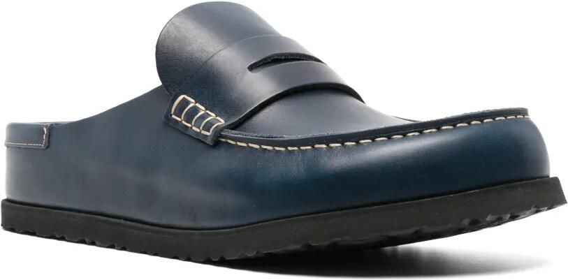 BIRKENSTOCK 1774 Naples leren muiltjes Blauw - Foto 4