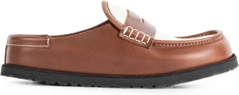 BIRKENSTOCK 1774 Naples muiltjes met stiksels Bruin