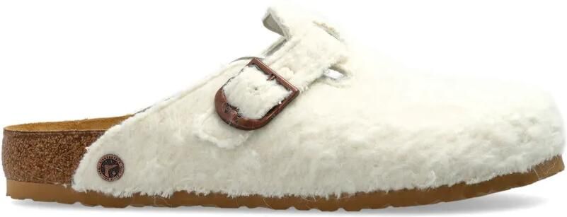 BIRKENSTOCK 1774 x Cole Bennett Boston Wooly Moon brushed-effect mules Beige