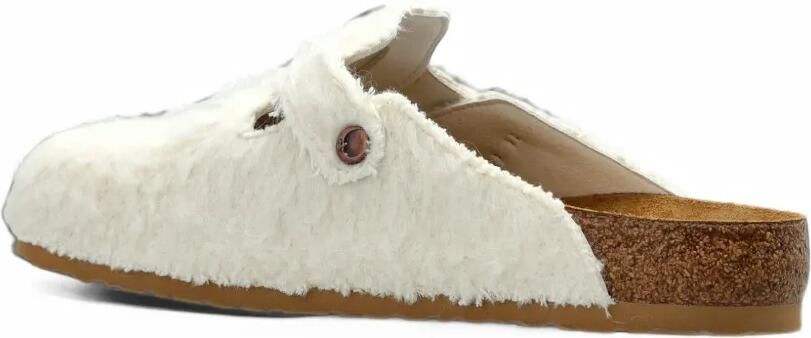 BIRKENSTOCK 1774 x Cole Bennett Boston Wooly Moon brushed-effect mules Beige - Foto 5
