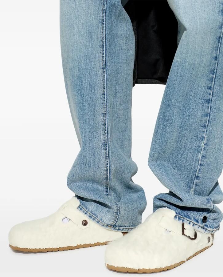 BIRKENSTOCK 1774 x Cole Bennett Boston Wooly Moon brushed-effect mules Beige - Foto 2