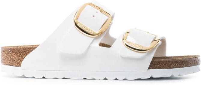 Birkenstock Arizona sandalen met gesp Wit