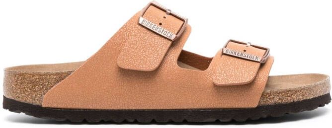 Birkenstock Arizona sandalen met gesp Bruin