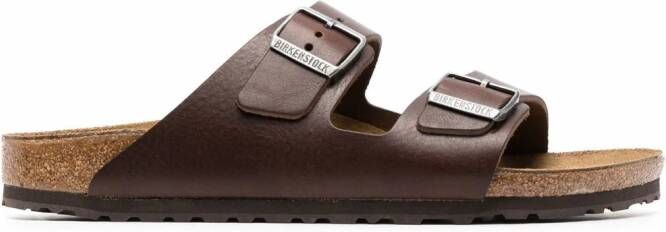 Birkenstock Arizona sandalen met gesp Bruin