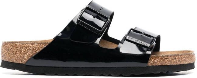 Birkenstock Arizona sandalen met gesp Zwart