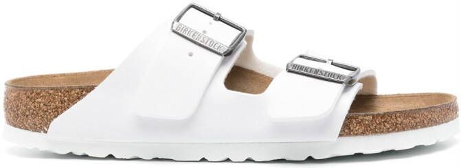 Birkenstock Arizona sandalen met gesp Wit
