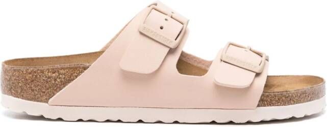 Birkenstock Arizona Birko-Flor leren sandalen Beige
