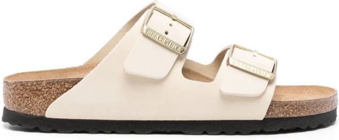 Birkenstock Arizona leren sandalen Beige