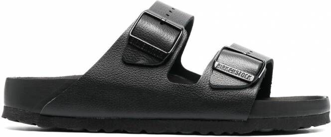 Birkenstock Arizona leren sandalen Zwart