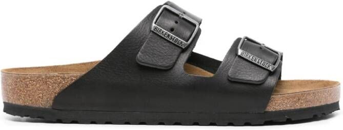 Birkenstock Arizona leren sandalen Zwart