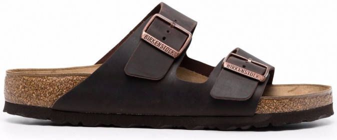 Birkenstock Arizona Oiled leren sandalen Bruin