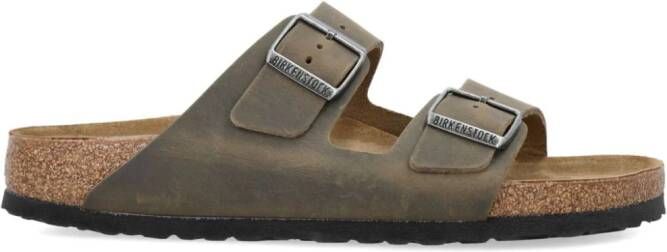 Birkenstock Arizona Oiled leren sandalen Groen