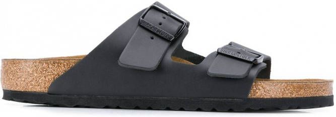 Birkenstock Arizona sandalen met dubbele bandjes Zwart