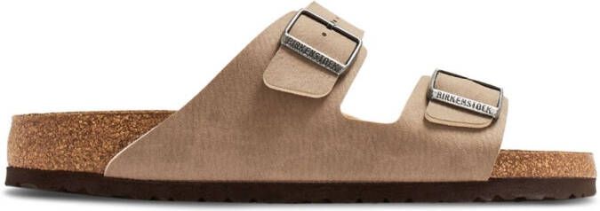 Birkenstock Arizona sandalen met gesp Beige