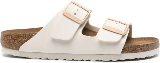 Birkenstock Arizona sandalen met gesp Beige