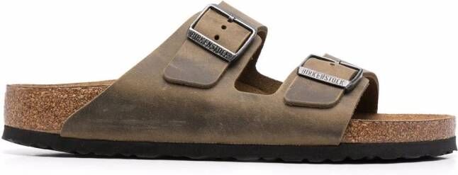 Birkenstock Arizona sandalen met gespsluiting Groen