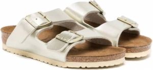Birkenstock Arizona sandalen met metallic-effect Goud