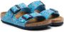 Birkenstock Arizona sandalen met stippen Blauw - Thumbnail 1