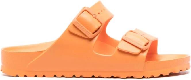 Birkenstock Arizona slippers met decoratieve gesp Oranje