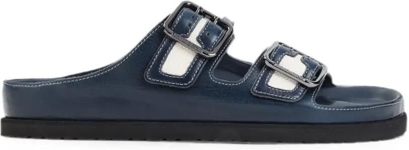 Birkenstock 1774 Arizona canvas sandalen Blauw