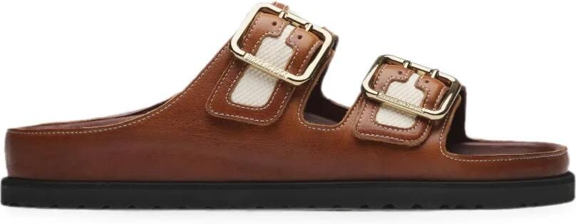 Birkenstock 1774 Arizona canvas sandalen Bruin
